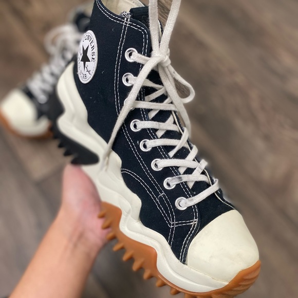 Converse Size 9.5 Run Star Motion Black, Gum Honey - Picture 6 of 7